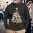 Christmas Tree French Bulldog Ugly Christmas Sweaters Long Sleeve T-Shirt Gifts for Old Men