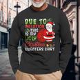 Due To Inflation This Is My Ugly Christmas Sweaters Long Sleeve T-Shirt Gifts for Old Men