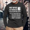 Holiday Postal Worker Christmas Long Sleeve T-Shirt Gifts for Old Men