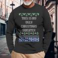 T This Is My Ugly Christmas Sweater Style Long Sleeve T-Shirt Gifts for Old Men