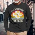 Thanksgiving Deviled Eggs You Know Why I'm Here Long Sleeve T-Shirt Gifts for Old Men