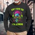 Gamer For Boys Ns Video Gaming Skull Long Sleeve T-Shirt Gifts for Old Men