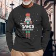 Gamer Nutcracker Family Matching Pajama Long Sleeve T-Shirt Gifts for Old Men