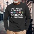 Geology Rock Collector Geologist Rock Hound Long Sleeve Gifts for Old Men