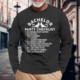 Getting Married Groom Bachelor Party Checklist Long Sleeve Gifts for Old Men