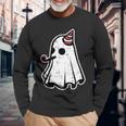 Ghost Pocket Birthday Halloween Costume Ghoul Spirit Long Sleeve Gifts for Old Men