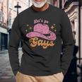Lets Go Gays Lgbt Pride Cowboy Hat Retro Gay Rights Ally Long Sleeve T-Shirt T-Shirt Gifts for Old Men