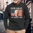God Save The Queen Man Joe Biden Long Sleeve T-Shirt Gifts for Old Men