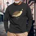 Goose Bird Cute Vintage Graphic Canadian Goose Long Sleeve T-Shirt Gifts for Old Men