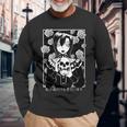 Goth Girl Skull Gothic Anime Aesthetic Horror Aesthetic Long Sleeve T-Shirt Gifts for Old Men