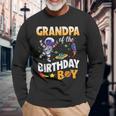 Grandpa Of The Birthday Boy Space Astronaut Birthday Long Sleeve T-Shirt Gifts for Old Men