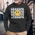 Grandpa One Happy Dude Birthday Theme Family Matching Long Sleeve T-Shirt Gifts for Old Men