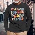 Groovy Its Me Hi Im The Slp Its Me Speech Therapy Long Sleeve T-Shirt T-Shirt Gifts for Old Men