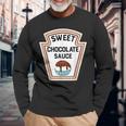 Group Condiments Halloween Costume Sweet Chocolate Sauce Long Sleeve T-Shirt Gifts for Old Men