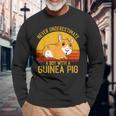 Guinea Pig Never Underestimate A Boy With A Guinea Pig For Pig Lovers Long Sleeve T-Shirt T-Shirt Gifts for Old Men