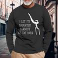 Gymnastics Dad Uneven Bars Long Sleeve T-Shirt Gifts for Old Men