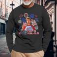 Happy 4Th Of July Merica Joe American Flag Long Sleeve T-Shirt Gifts for Old Men