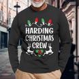 Harding Name Christmas Crew Harding Long Sleeve T-Shirt Gifts for Old Men