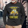 In My Head I Am Driving My Tractor Italian Words Long Sleeve T-Shirt T-Shirt Gifts for Old Men