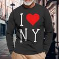 I Heart New York Souvenir I Love New York Souvenirs Long Sleeve T-Shirt Gifts for Old Men