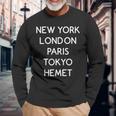 Hemet Worldclass Cities Long Sleeve T-Shirt Gifts for Old Men