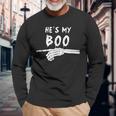 Hes My Boo Matching Halloween Costumes For Couples Halloween Long Sleeve T-Shirt T-Shirt Gifts for Old Men