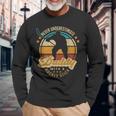 Ice Hockey Dad Never Underestimate Daddy With A Hockey Stick Long Sleeve T-Shirt Gifts for Old Men