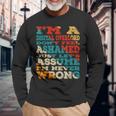 I'm A Digital Overlord Don't Feel Ashamed Vintage Style Long Sleeve T-Shirt Gifts for Old Men