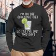 I'm On The Gin & Tonic Diet I've Lost 2 Days Joke Meme Long Sleeve T-Shirt Gifts for Old Men