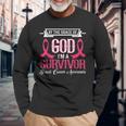 I’M A Survivor Breast Cancer Awareness Pink Ribbon Long Sleeve Gifts for Old Men