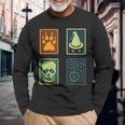 Inscryption Psychological Horror Card Categories Spooky Game Spooky Long Sleeve T-Shirt Gifts for Old Men