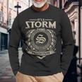 It's A Storm Thing You Wouldn't Understand Name Vintage Long Sleeve T-Shirt Gifts for Old Men
