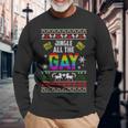 Jingle Bells Jingle All The Gay Ugly Christmas Sweater Long Sleeve T-Shirt Gifts for Old Men