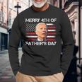 Joe Biden Merry 4Th Of Fathers Day 4Th Of July Us Flag Long Sleeve T-Shirt T-Shirt Gifts for Old Men