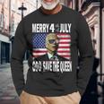 Joe Biden Merry 4Th July Confused God Save The Queen Long Sleeve T-Shirt Gifts for Old Men