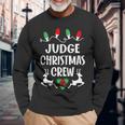 Judge Name Christmas Crew Judge Long Sleeve T-Shirt Gifts for Old Men