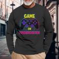 Kindergarten Game On Back To School Video Gamer Long Sleeve T-Shirt Gifts for Old Men