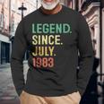 Legend Since July 1983 40Th Birthday 40 Years Old 40Th Birthday Long Sleeve T-Shirt T-Shirt Gifts for Old Men