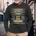 Legends Were Born On June 1 Birthday The 1St Awesome Happy Long Sleeve T-Shirt Gifts for Old Men