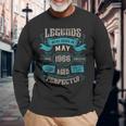 Legends Were Born In May 1966 Birthday Long Sleeve T-Shirt Gifts for Old Men