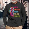 Leo Season Lion Motivational Inspirational Long Sleeve T-Shirt Gifts for Old Men