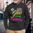Let's Glow It's My Birthday Celebration Bday Glow Party 80S Long Sleeve Gifts for Old Men