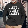 Let's Get Nashty Nashville Bachelorette Party Bridal Country Long Sleeve T-Shirt Gifts for Old Men