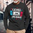 Level 8 Unlocked Gamer 8Th Birthday Video Game Lovers Long Sleeve Gifts for Old Men