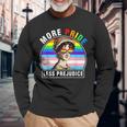 Lgbt Ally Gay Pride Clothers More Pride Less Prejudice Long Sleeve T-Shirt T-Shirt Gifts for Old Men