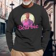Lgbt Daddy Bearbie Gay Pride Month Handsome Bear Cub Dad Long Sleeve T-Shirt Gifts for Old Men