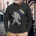 Lgbtq Straight Alliance Pride Flag On Straight Gay Ally Long Sleeve T-Shirt Gifts for Old Men
