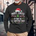Most Likely To Sing All The Christmas Songs Christmas Long Sleeve T-Shirt Gifts for Old Men