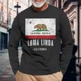 Loma Linda California Cali City Souvenir Ca Flag Top Long Sleeve T-Shirt Gifts for Old Men