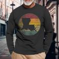 Louisiana Retro Style Vintage Distressed 70S 80S 90S 70S Vintage Long Sleeve T-Shirt T-Shirt Gifts for Old Men